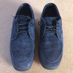 Hush puppies navy blue size 6 m lightly worn